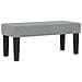 Letto Box Spring con Materasso e Panchina Grigio Chiaro 90x190 cm in Tessuto - Foto miniatura 6