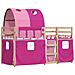 Letto a Castello senza Materasso Rosa 80x200 cm Legno di Pino - Foto miniatura 3