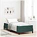 Letto box spring con materasso Verde Scuro 100 x 200 cm Velluto - Foto miniatura 2