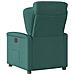 Poltrona Reclinabile in Tessuto Verde Scuro - Foto miniatura 5