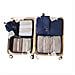 Set Di 7 Organizer Da Viaggio Per Articoli Da Toeletta E Cosmetici - Cubi Per Valigie Navyblue - Foto miniatura 1