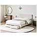 Letto Con Cassetti Contenitori Velluto Lonzac 140 X 200 Cm Bianco Sporco - Foto miniatura 1