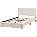 Letto Con Cassetti Contenitori Velluto Lonzac 140 X 200 Cm Bianco Sporco - Foto miniatura 4