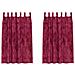 Tenda con tende 2 pcs Rosso vino 175 x 140 cm Velluto - Foto miniatura 1