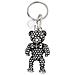 Portachiavi Teddy Placcato Argento Antico - Foto miniatura 1