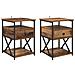 Armadio da Notte 2 pcs Legno vecchio 40 x 42 x 55 cm - Foto miniatura 1