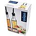 Set di dispenser per olio d'oliva e aceto Orion - Bottiglie di vetro con supporto - Foto miniatura 7