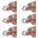Spegni Candela Automatico Con Copertura A Conchiglia Regolabile - Set Da 6, Estintore Per Stoppino In Metallo Silver - Foto miniatura 1