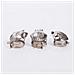 Spegni Candela Automatico Con Copertura A Conchiglia Regolabile - Set Da 6, Estintore Per Stoppino In Metallo Silver - Foto miniatura 3