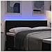 Testiera LED con luci a strisce a LED Nero 160 cm Poliestere - Foto miniatura 4