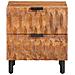 Armadio da Notte con cassetto 2 pcs Marrone 40 x 33 x 46 cm - Foto miniatura 4