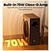 T5s Subwoofer attivo 8 pollici, 70W RMS, passa-basso 35Hz, cabinet in MDF, nero - Foto miniatura 2