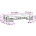 Set divani con cuscino 10 pcs Grigio Naturale e Chiaro - Foto miniatura 7