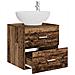 Mobile Lavabo da Parete Legno antico 49,5 x 44,5 x 66,5 cm - Foto miniatura 2