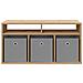 Lowboard con cassetto Rovere artigianale 87 x 27,5 x 43 cm - Foto miniatura 6