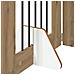 Cancello per cani pieghevole con supporti 8 pcs 60 cm - Foto miniatura 6