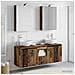 Set di Armadi da Bagno 5 pcs Legno antico 50 x 14,5 x 70 cm - Foto miniatura 4