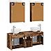Set di Armadi da Bagno 5 pcs Legno antico 50 x 14,5 x 70 cm - Foto miniatura 8
