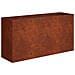 Vaso da giardino Ruggine 100 x 30 x 40 cm Acciaio Corten - Foto miniatura 1