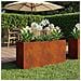 Vaso da giardino Ruggine 100 x 30 x 40 cm Acciaio Corten - Foto miniatura 2