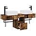 Set di Armadi da Bagno 3 pz Legno antico 53 x 35 x 39 cm - Foto miniatura 6