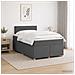 Letto box spring con materasso Grigio Scuro 120 x 190 cm - Foto miniatura 2