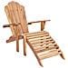 Sedia Adirondack da Giardino con Poggiapiedi Naturale - Foto miniatura 1