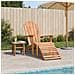 Sedia Adirondack da Giardino con Poggiapiedi Naturale - Foto miniatura 2