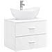 Set di mobili per il bagno Bianco Legno ingegnerizzato - Foto miniatura 1