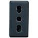 Presa Bipasso Nera 10a - 16a System Black Gw21203 - Foto miniatura 1