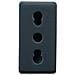 Presa Bipasso Nera 10a - 16a System Black Gw21203 - Foto miniatura 2