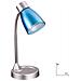 LDT055ARK-BLU - Lampada da tavolo con paralume blu 40 watt E14 - Foto miniatura 2