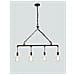 I-AMARCORD-S4 - Lampadario a quattro luci ramato 60 watt E27 - Foto miniatura 1
