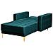Chaise Longue In Velluto Verde Smeraldo Aberdeen - Foto miniatura 6