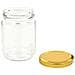 Vasi Per Marmellata In Vetro Coperchio Oro 48 Pz 230 Ml - Foto miniatura 5