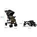Emma Plus Passeggino Leggero Pieghevole Da 6 Mesi Fino 15 Kg Con Posizione Sdraiata Cinture A 5 Punti Ammortizzatori Con Vassoio Portabibite Borsa Per Genitori - Foto miniatura 3