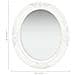 Specchio Da Parete Stile Barocco 50x60 Cm Bianco - Foto miniatura 6