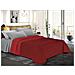 Trapuntino Copriletto Bicolor Double Face - Singolo 170x280 Cm Bordeaux / rosso - Foto miniatura 3