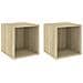 Mobili a Muro 2pz Rovere Sonoma 37x37x37 cm Legno Multistrato - Foto miniatura 2