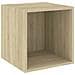 Mobili a Muro 2pz Rovere Sonoma 37x37x37 cm Legno Multistrato - Foto miniatura 7