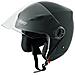 Casco Jet Visiera Scooter Moto Quad Omologato Ece 22 05 Matt Nero S - Foto miniatura 4