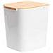 Pattumiera In Polipropilene Bianco Cinque Litri 18,3x22,4x H24,4 Cm - Foto miniatura 3