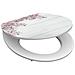 Tavoletta WC Lucida Chiusura Ammortizzata FLOWERS & WOOD MDF - Foto miniatura 1