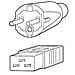 Power cord 16A IEC320 C20-> CEE 7/7 - Foto miniatura 1