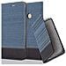 Custodia Compatibile Con Xiaomi Max 2 In Blu Scuro Nero - Coperchio Protettiva Con Chiusura Magnetica, Funzione Stand E Tasca Per Le Carte - Foto miniatura 1