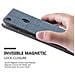 Custodia Compatibile Con Xiaomi Max 2 In Blu Scuro Nero - Coperchio Protettiva Con Chiusura Magnetica, Funzione Stand E Tasca Per Le Carte - Foto miniatura 5