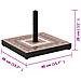 Base per Ombrellone Terracotta e Bianco Quadrata 12 kg - Foto miniatura 3