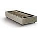 Letto Singolo Melissa, Letto Contenitore Con Rivestimento In Tessuto, 100% Made In Italy, Apertura Laterale, Adatto Per Materasso Cm 80x190, Beige - Foto miniatura 3