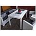 Tavolo Da Esterno Giove, Tavolo Rettangolare Da Giardino, Tavolo Da Giardino Multiuso Effetto Rattan, 100% Made In Italy, 150x90h74 Cm, Bianco - Foto miniatura 1