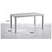 Tavolo Da Esterno Giove, Tavolo Rettangolare Da Giardino, Tavolo Da Giardino Multiuso Effetto Rattan, 100% Made In Italy, 150x90h74 Cm, Bianco - Foto miniatura 3